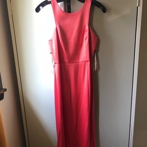 BCBGeneration cutout satin gown, Size 2, NWT